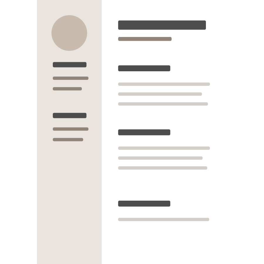 ATS Arts Panel CV template preview