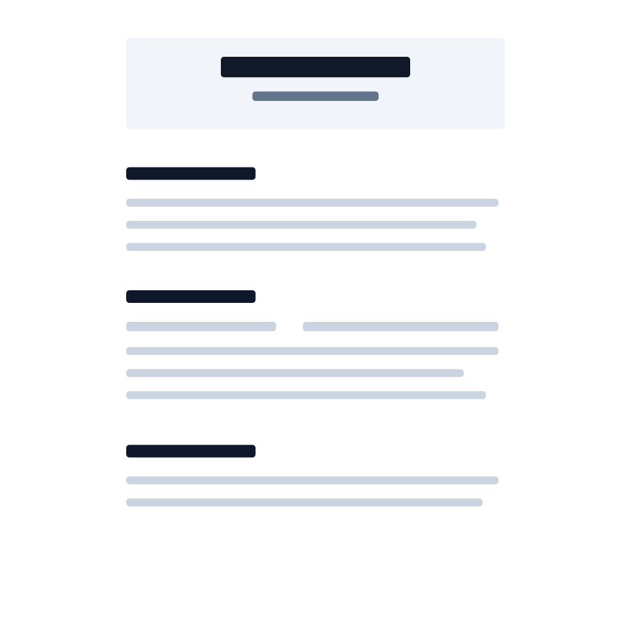 CV Template 9 CV template preview