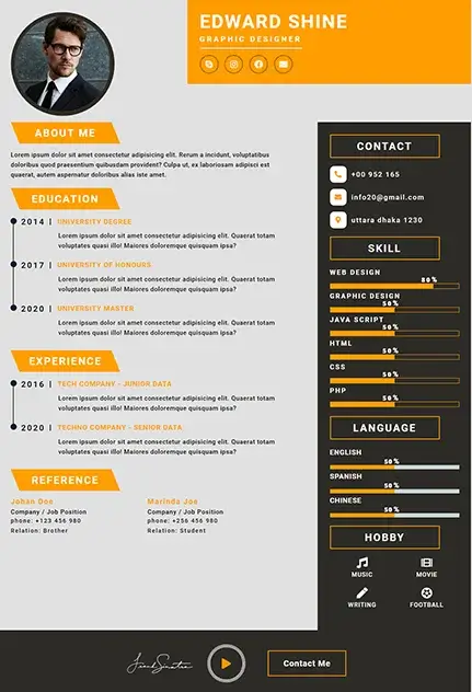 CV Template 12 CV template preview