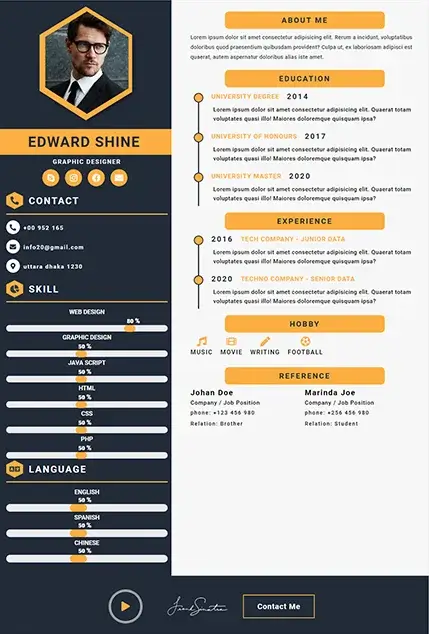 CV Template 20 CV template preview