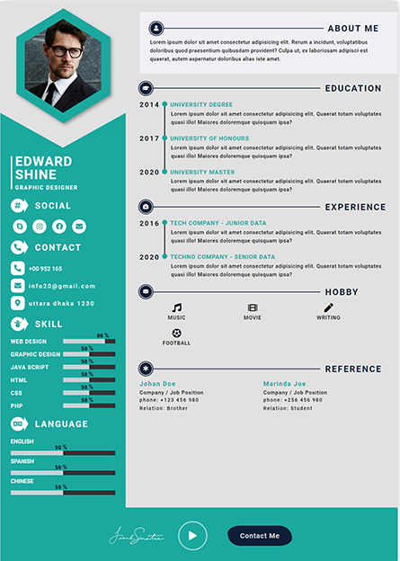 CV Template 22 CV template preview