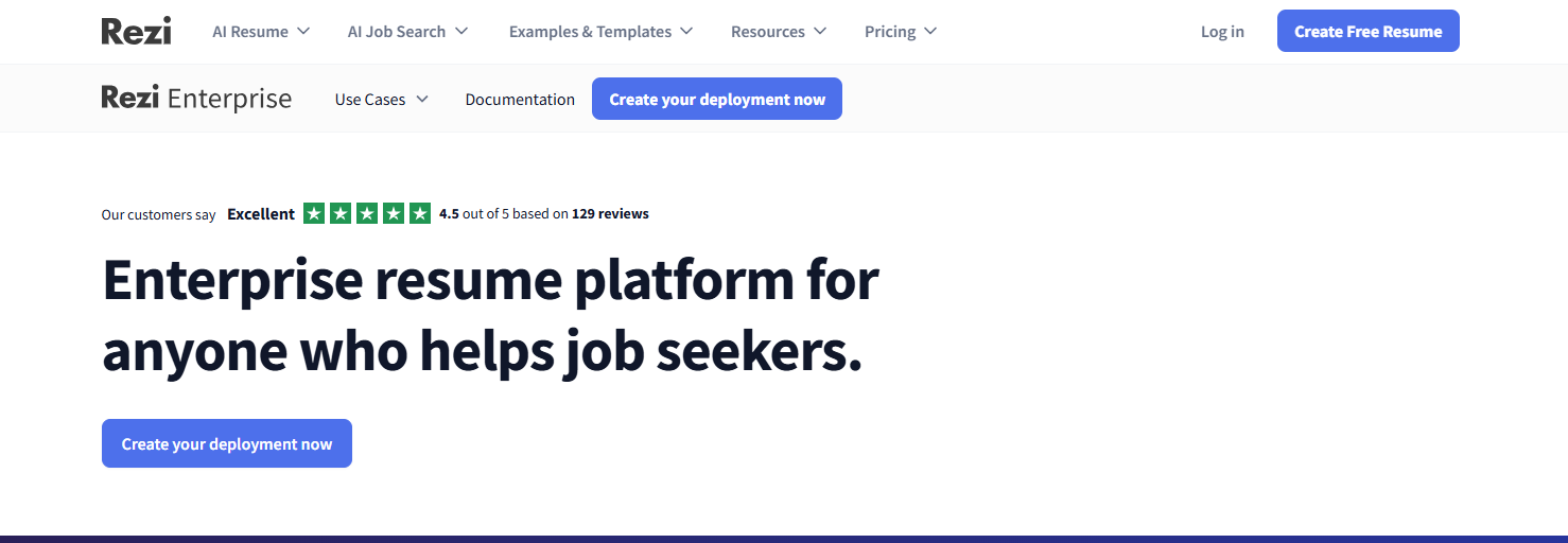 rezi ai website image