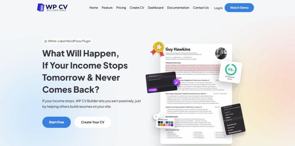Rezi AI vs WP CV Builder Saas: Best Rezi AI Alternative (Based on Real Reviews) 7 image 6