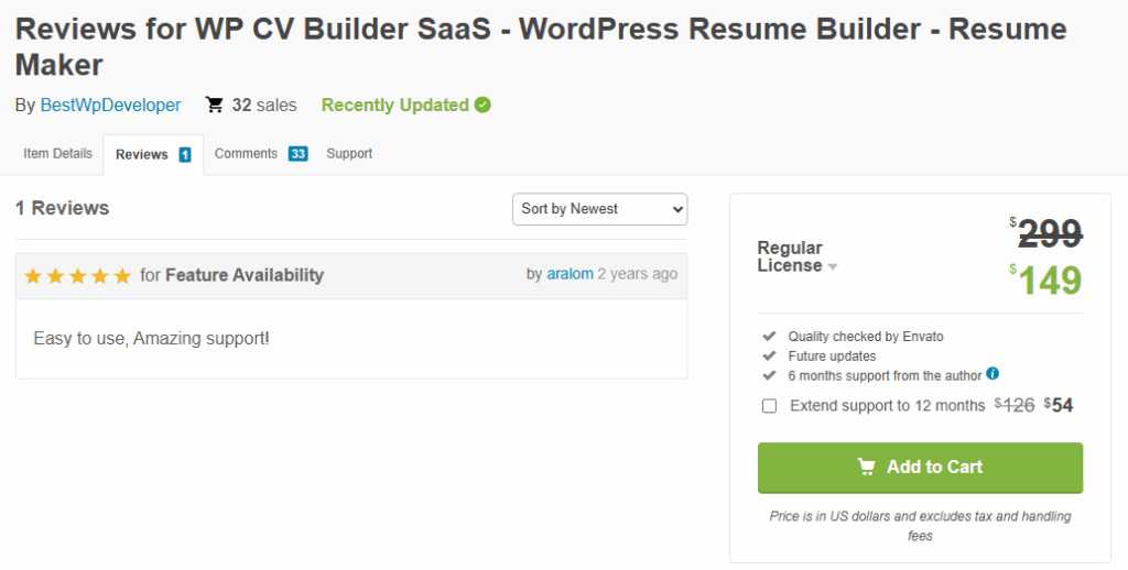 Rezi AI vs WP CV Builder Saas: Best Rezi AI Alternative (Based on Real Reviews) 8 image 7