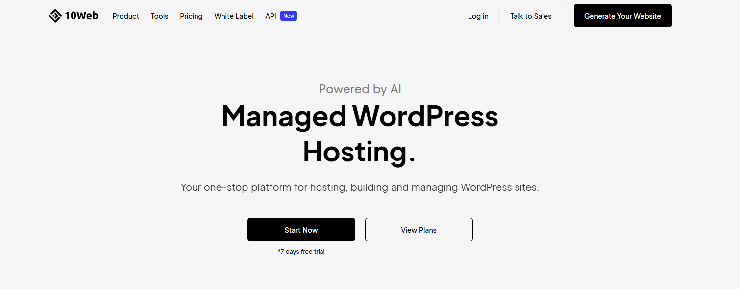 10web wordpress hosting service