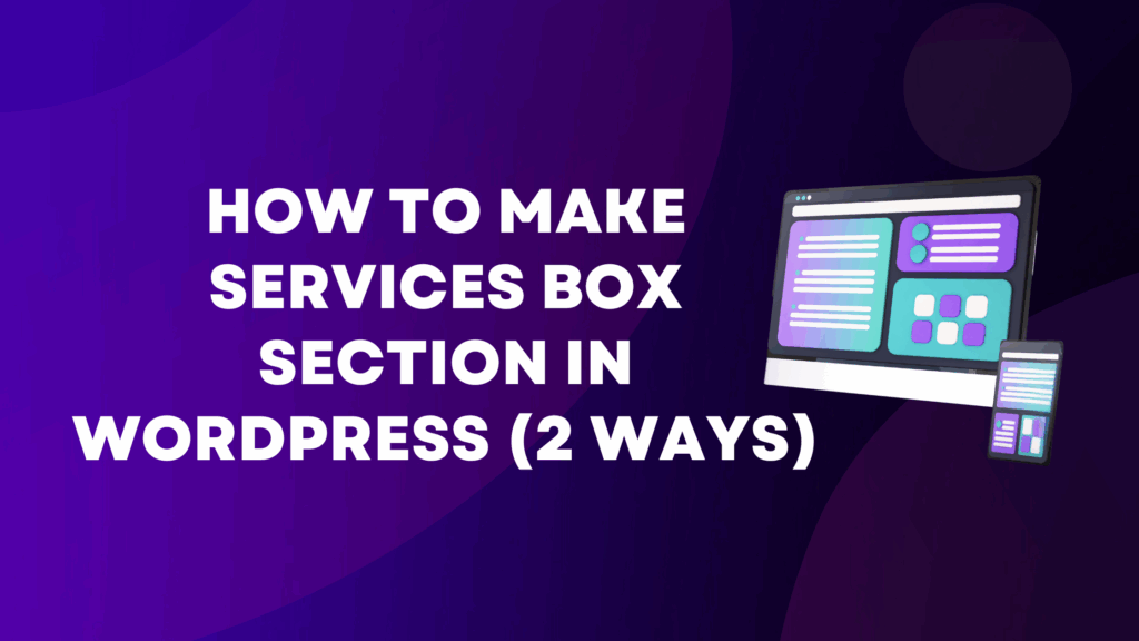 service box section in wordpress
