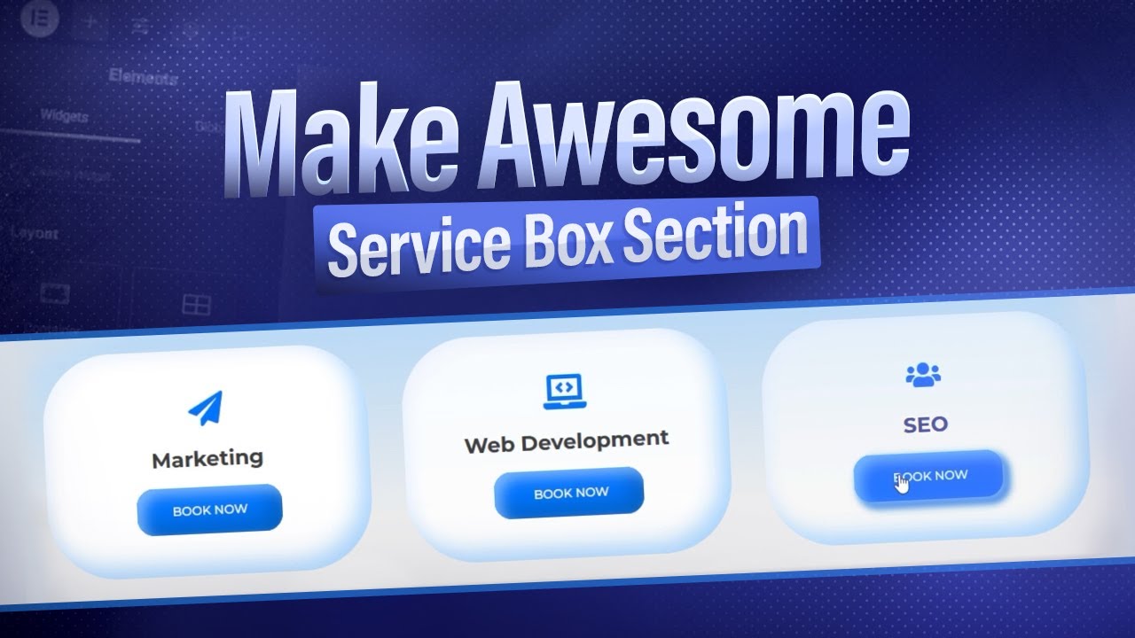 how to make awesome service box section in wordpress