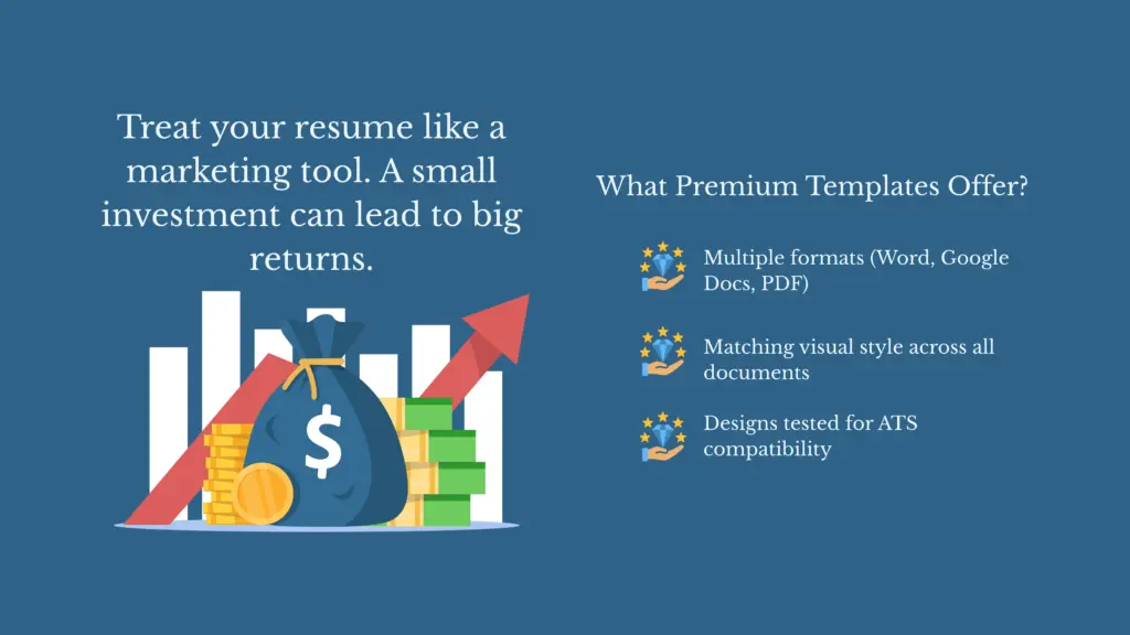 Comparison between free and premium resume templates