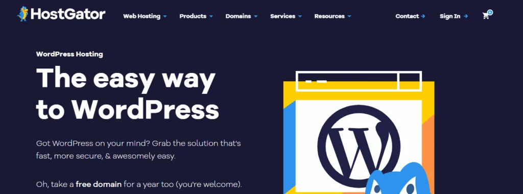 Affordable WordPress Hosting Services For SaaS Business 2025 10 hostgator website banner
