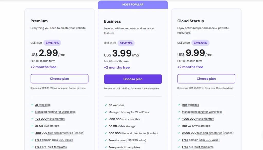 Affordable WordPress Hosting Services For SaaS Business 2025 7 hostinger web hosting pricing plan